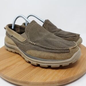 Skechers Superior Milford Relaxed Fit Loafer Slip-On Shoes 64365 Mens Size 8.5